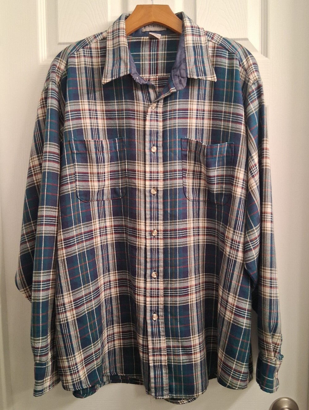 Vintage Windridge Button Down Plaid Shirt XL